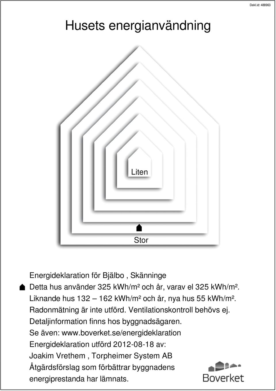 Ventilationskontroll behövs ej. Detaljinformation finns hos byggnadsägaren. Se även: www.boverket.