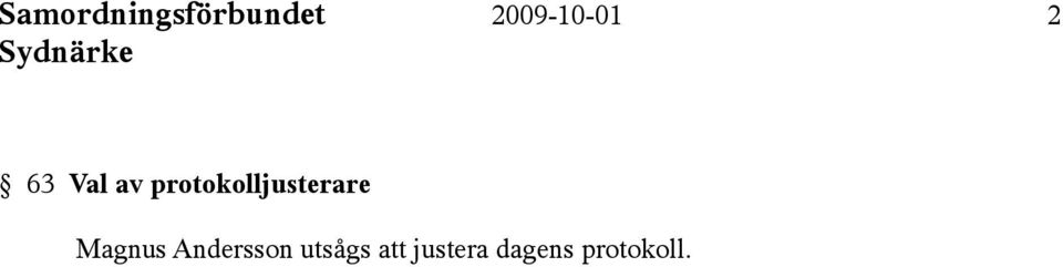protokolljusterare Magnus