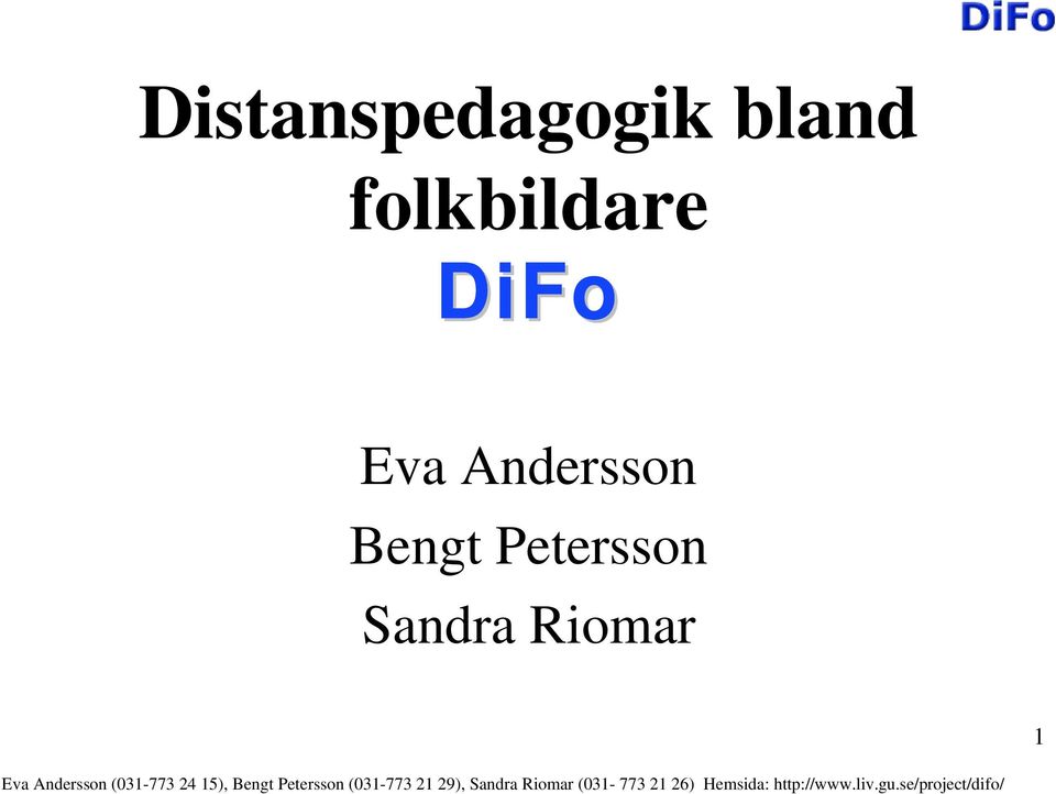 DiFo Eva Andersson