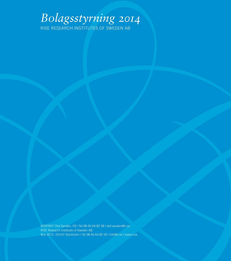 se RISE Research Institutes of Sweden AB Box 3072, 103 61