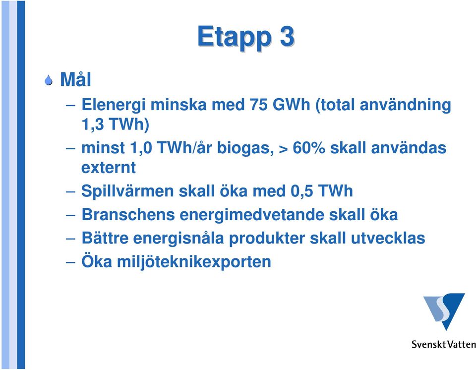 Spillvärmen skall öka med 0,5 TWh Branschens energimedvetande