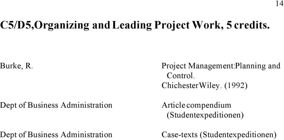 Project Management: Planning and Control. Chichester Wiley.