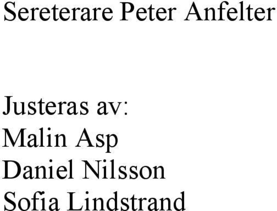 av: Malin Asp