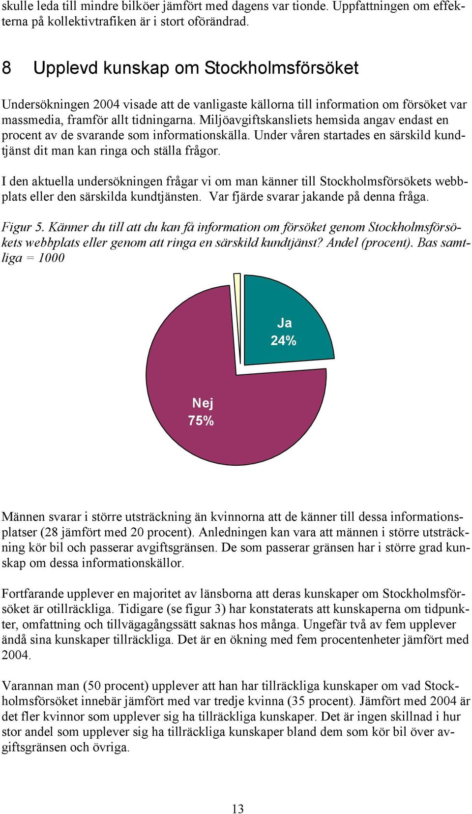 Miljöavgiftskansliets hemsida angav endast en procent av de svarande som informationskälla. Under våren startades en särskild kundtjänst dit man kan ringa och ställa frågor.