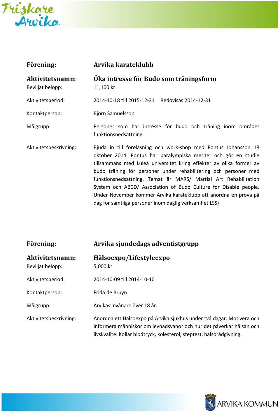 Pontus har paralympiska meriter och gör en studie tillsammans med Luleå universitet kring effekter av olika former av budo träning för personer under rehabilitering och personer med