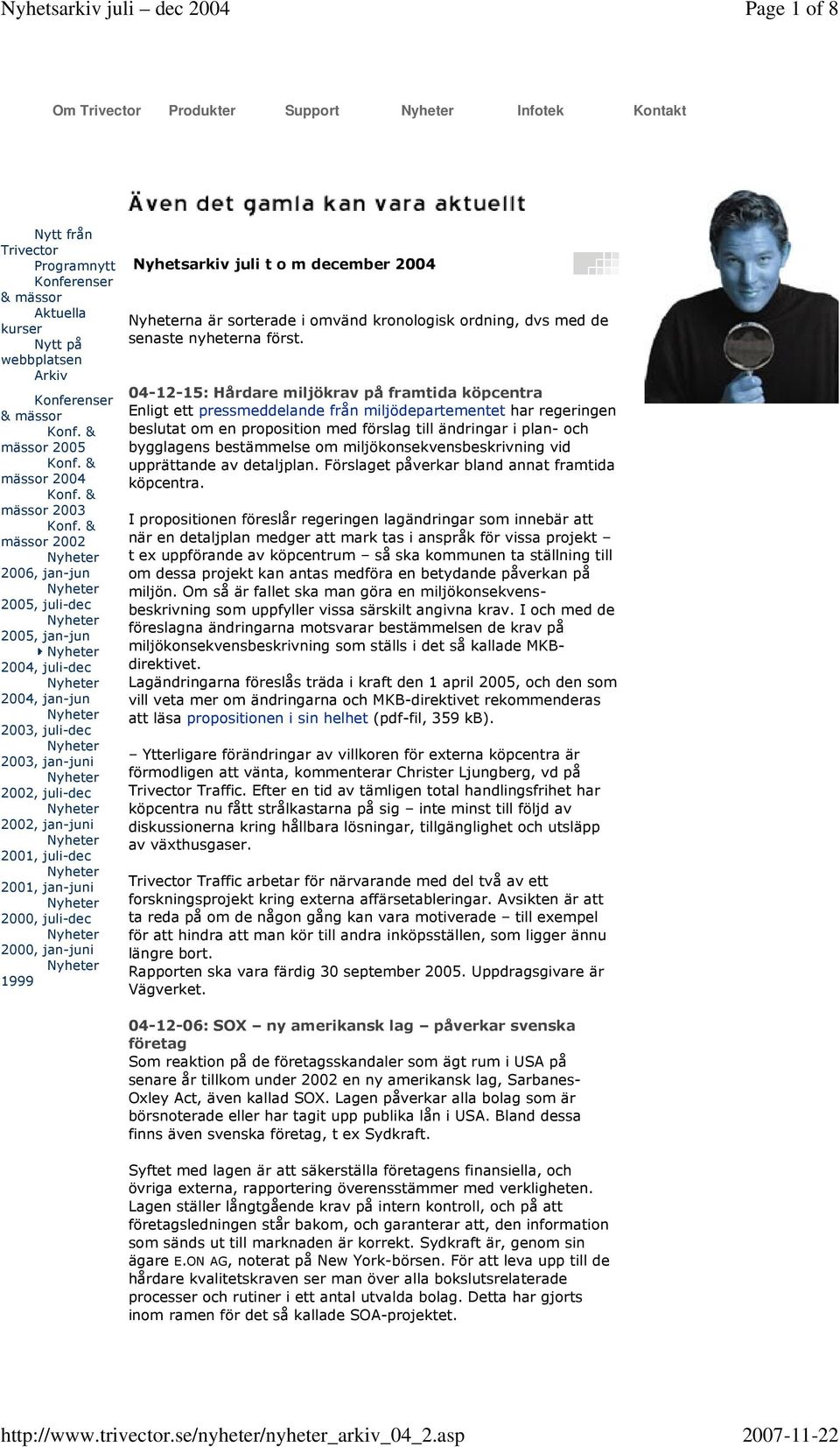 & mässor 2002 2006, jan-jun 2005, juli-dec 2005, jan-jun 2004, juli-dec 2004, jan-jun 2003, juli-dec 2003, jan-juni 2002, juli-dec 2002, jan-juni 2001, juli-dec 2001, jan-juni 2000, juli-dec 2000,