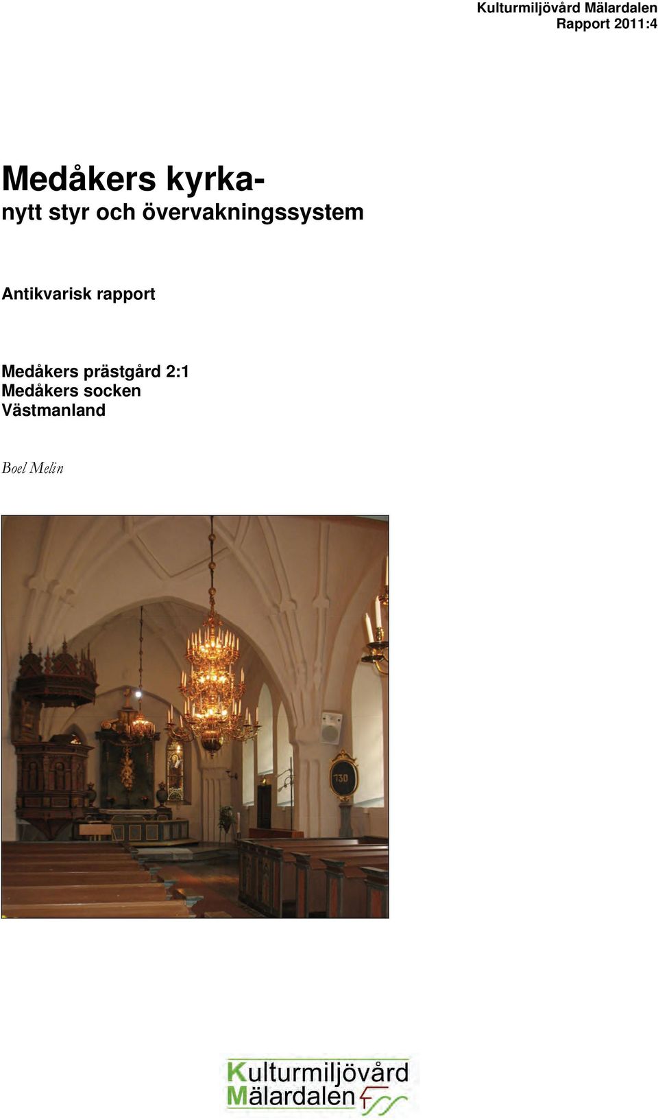 övervakningssystem Antikvarisk rapport