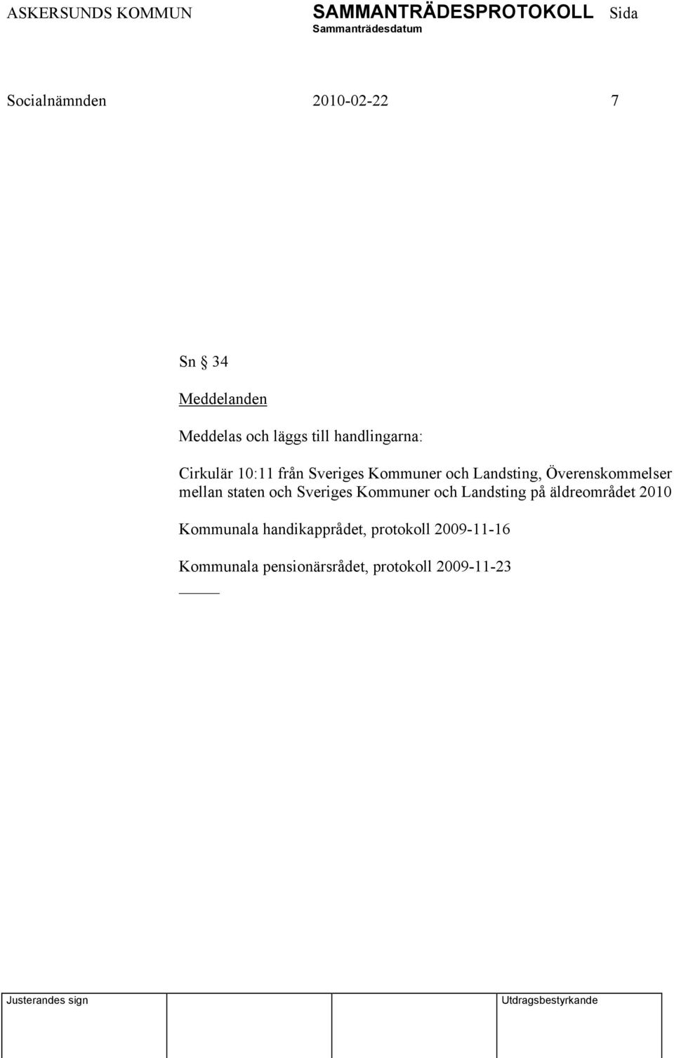 Överenskommelser mellan staten och Sveriges Kommuner och Landsting på