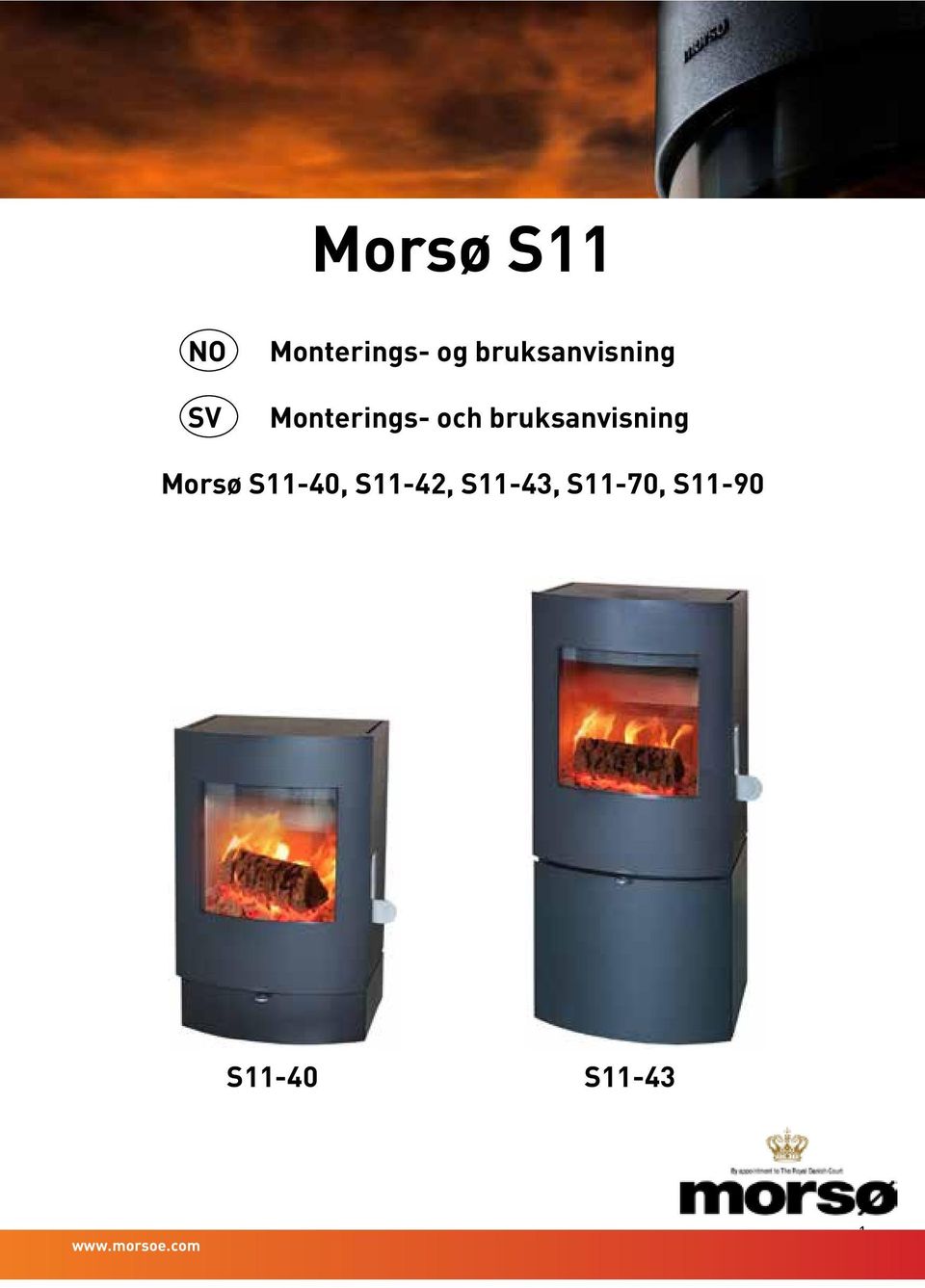 bruksanvisning Morsø S11-40, S11-42,