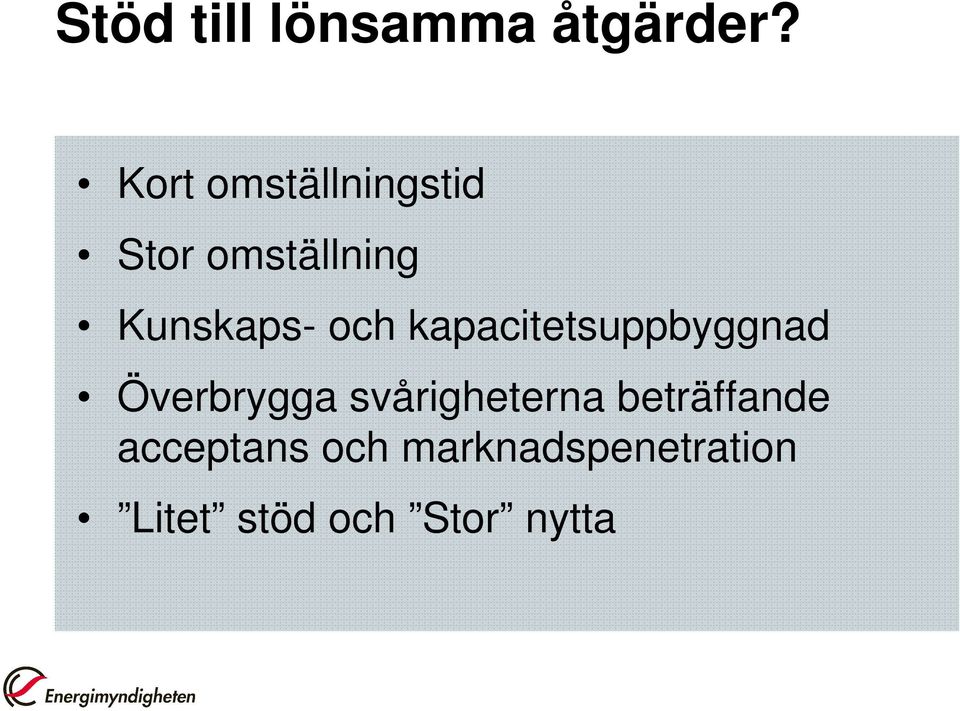 och kapacitetsuppbyggnad Överbrygga svårigheterna