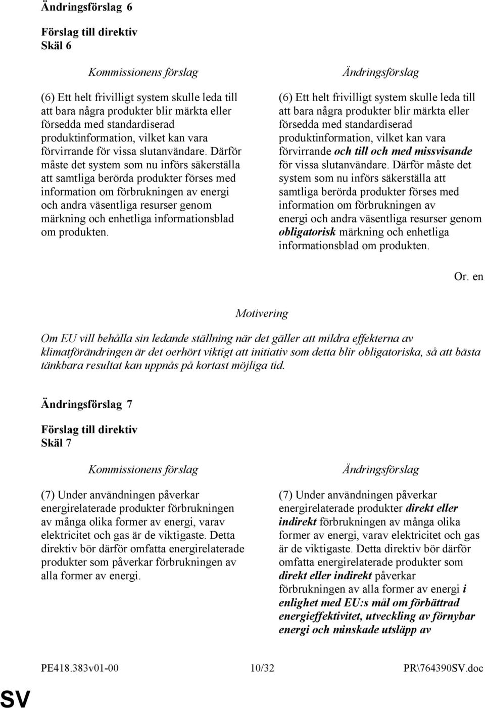 informationsblad om produkten.