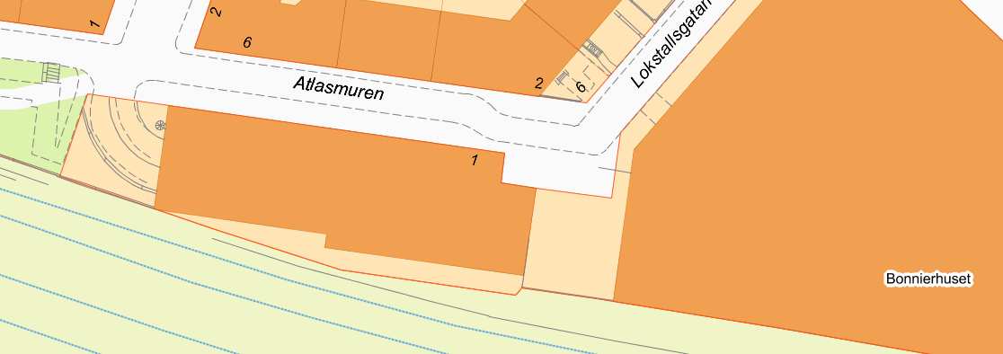 SID 17 (17) Fastighetsbildning Genom fastighetsreglering kommer ett område om ca 30 m2 av Vasastaden 1:105 överföras till Lokstallet 6.