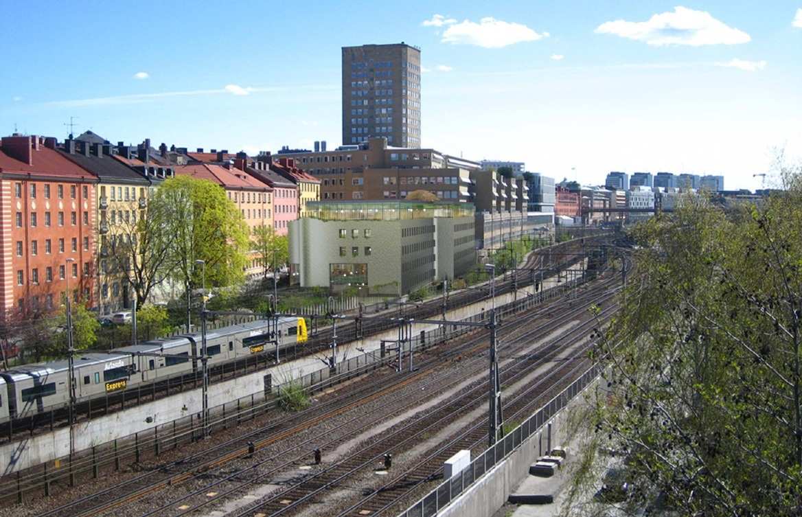 SID 3 (17) Vy över kv Lokstallet 6 söderut från St Eriksbron Sammanfattning Förslaget syftar till att utveckla befintlig kontorsbyggnad genom en påbyggnad med en våning.