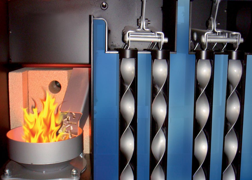 ...hos HERZ firematic 349-499 13 9 Energisnål förbränning med lambdasonden 8 7 11 Den inbyggda lambdasonden övervakar kontinuerligt rökgasvärdena, vilket leder till ständigt optimala