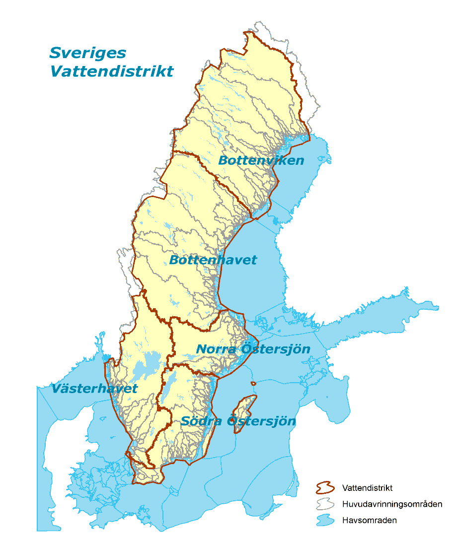 Vattenmyndigheter Länsstyrelsen Norrbotten Länsstyrelsen Västernorrland Länsstyrelsen Västmanland