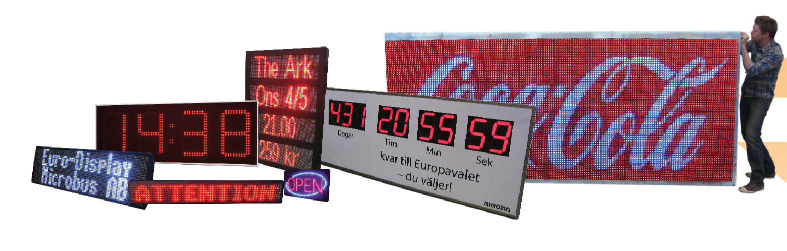 se Informationstavlor - offentlig miljö www.euro-display.
