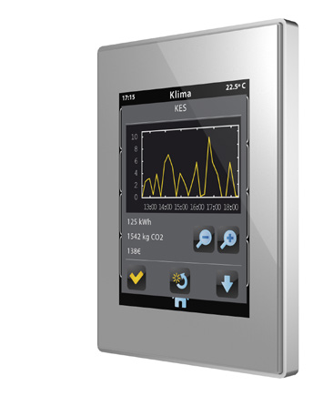 Energimätare ZN1AC-CST60 KES. KNX Energy Saver KES är Zennios bidrag till reducering av energiförbrukning.