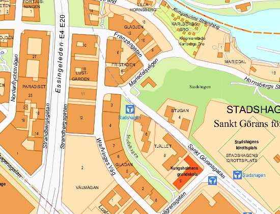 I närområdet längs S:t Göransgatan har AB Borätt fått markanvisning för 80 st lägenheter (2008) och AB Stockholmshem fått markanvisning för 175-225 lägenheter på Stadshagens idrottsplats (2012).