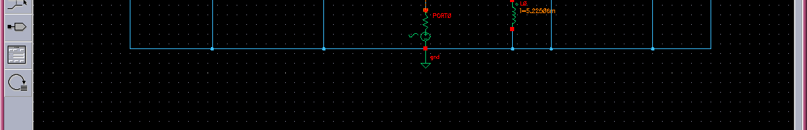 CAD-kretsschema för LNA Elektriska kretsar