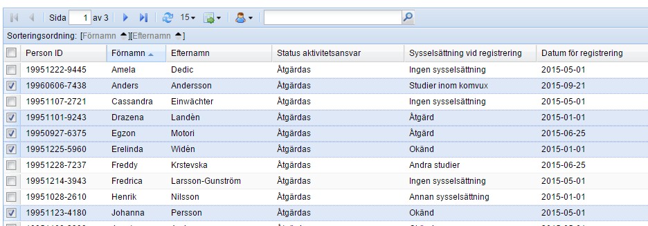 Exempelvis kan man här radera aktivitetsansvar som skapas då det blir ett glapp i elevplaceringar då en elev har bytt skola.