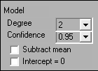 4 Enkel linjär regression.2 Linear Regression.2 Linear Regression.8.8.6.6 y.4.4.2.2 y.2.5.5.5.5 x Residuals Normplot of Residuals.95.9.5.5.5.5.75.5.25..5.5.5.2.5.5.5.5 x Residuals Normplot of Residuals.2.95.9..75..2.5.5.5.25..5.2...2 Figur 2: (a) Anpassning av linjär modell till kvadratiska data (vänster).