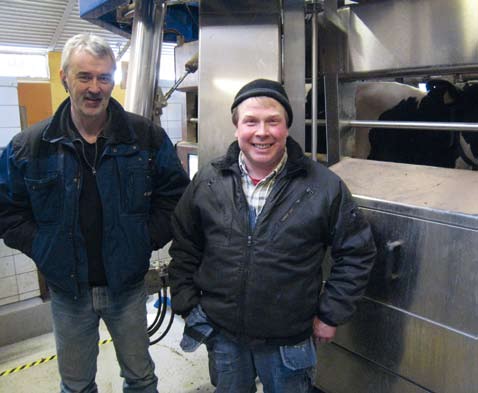 DeLaval VMS 2-tonsklubb 2 375 kg mjölk i VMS per dygn som genomsnitt sedan första dagen med VMS Det ligger nära till hands att tro att vi har sorterat speciella kor till VMS när resultatet har blivit