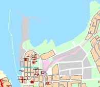1. Orientering om Mariestad och projektet 1.1 Hamnområdet resurs för stadsutveckling Översikt.