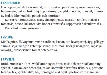 Inköpslistan Mat före träning- Träna inte hungrig! Lagad mat ca 2-4 timmar innan Mellanmål ca ½-2 timmar innan erik.hellmen@olif.se Mat under träning Mat efter träning- Behöver du äta och dricka!