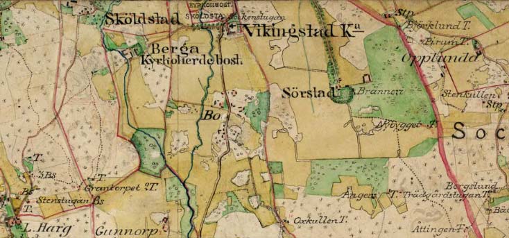 VIKINGSTADS KYRKA Vikingstad 1:1, Vikingstad socken, Linköpings kommun, Valkebo härad, Östergötlands län och landskap, Linköpings stift Vikingstad är en medeltida sockenbildning som finns omnämnd på