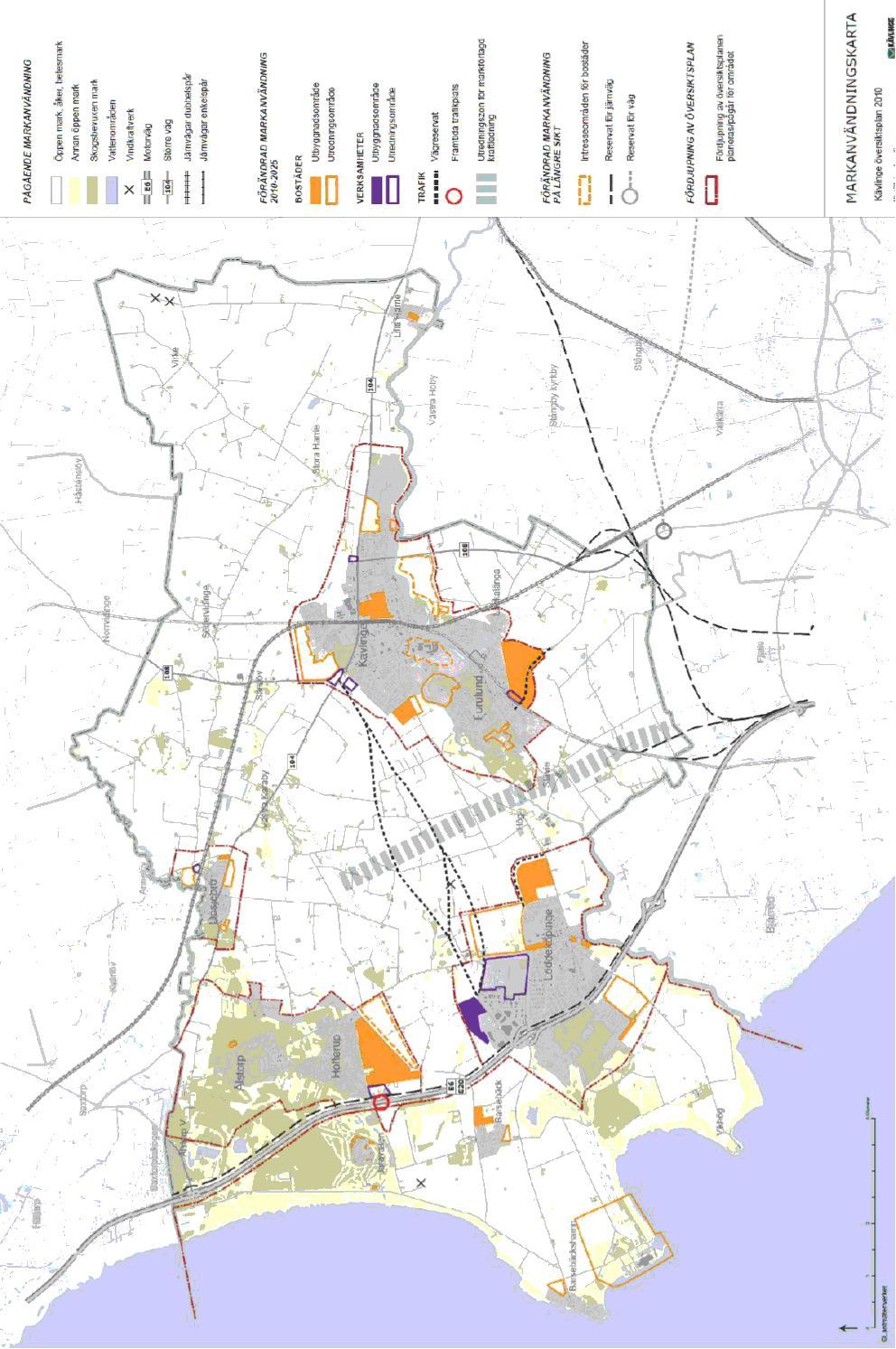 utifrån läge, service, efterfrågan på bostäder, infrastruktur och markägarstruktur, kan man konstatera att områdena är olika lämpliga för exploatering.