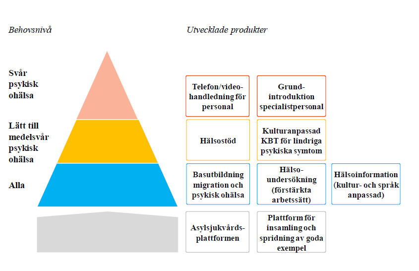 Hälsofrämjande insatser av traditionellt slag: simskola, cykelskola, introduktion till svensk natur och allemansrätt osv.