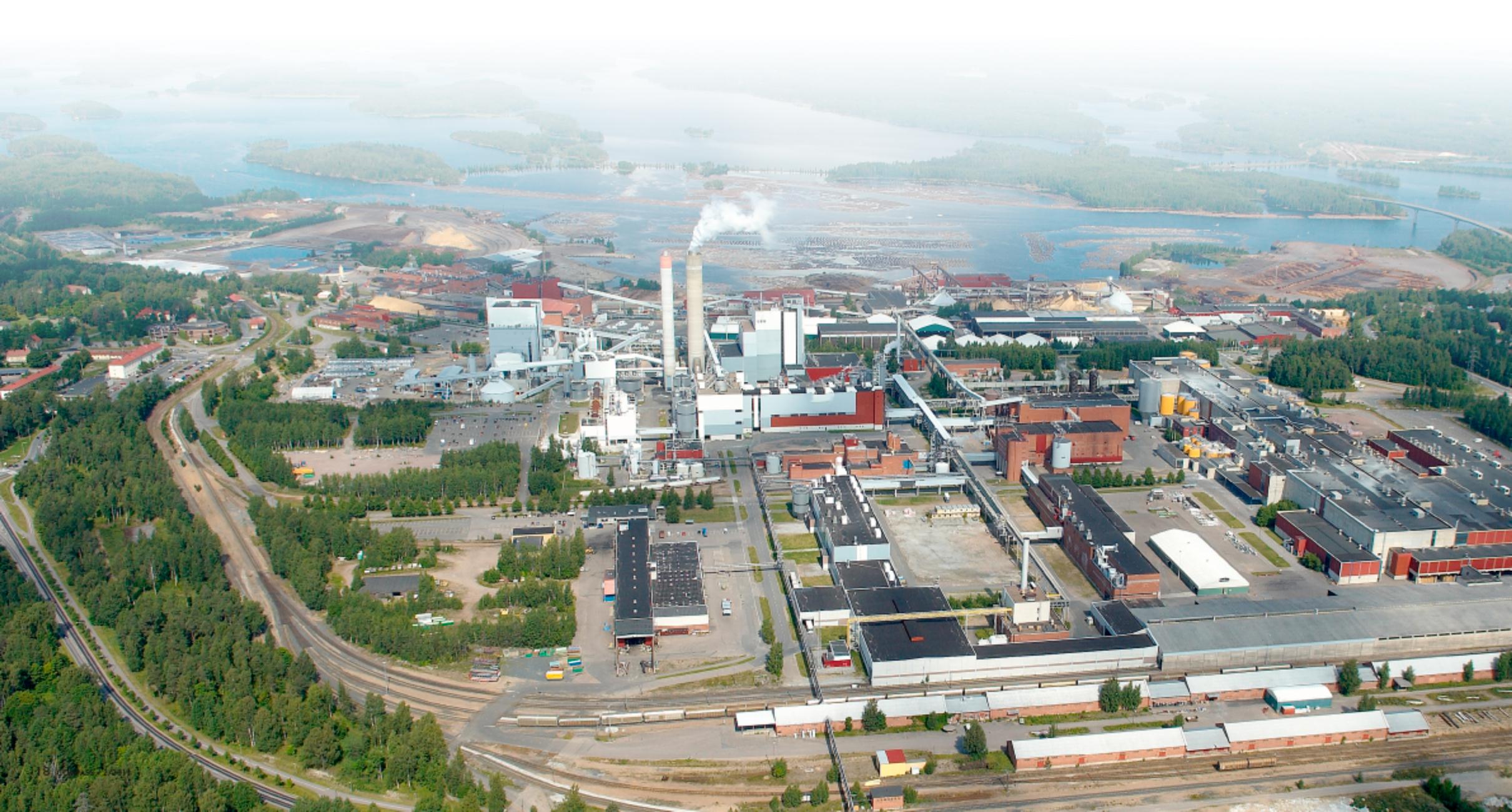 Växande fabriksområde vid UPM Kaukas i Villmanstrand 1 F&U -CENTER 3 BIOKRAFTANLÄGGNING