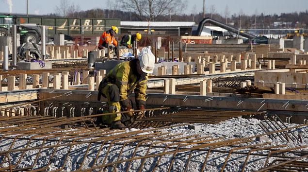 Växande fabriksområde vid UPM Kaukas