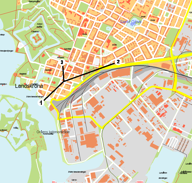 Fasta mätsträckor i Landskrona