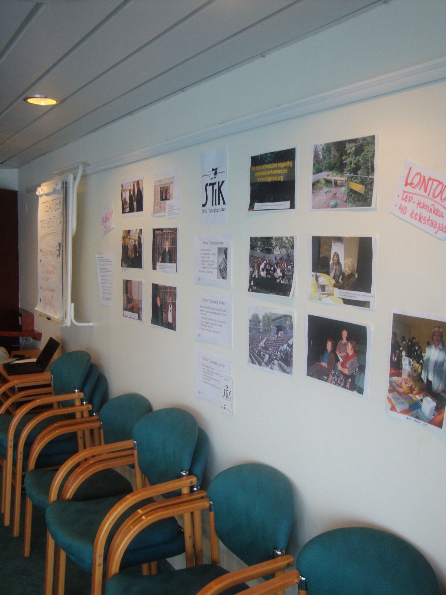 Synlighet Projektet har presenterats på olika evenemang där personer med hörselskada har träffats.