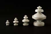 KROK & KNOPP - PEARL Aluminium, polerad aluminium,, svart & vit.
