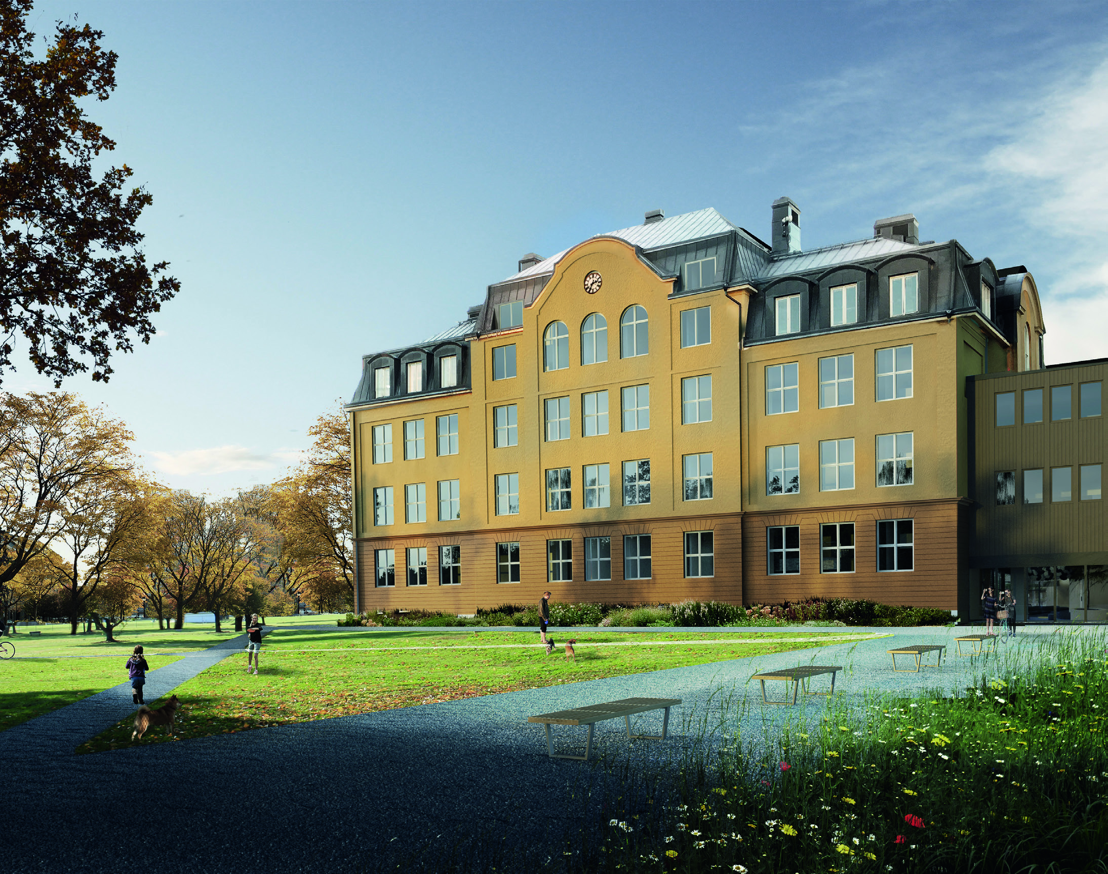 Östermalm En unik centrumnära bostadsmiljö. Trots att man nästan befinner sig mitt stan så är naturen ständigt nära, ständigt närvarande på Östermalm. Lummiga promenadstigar.