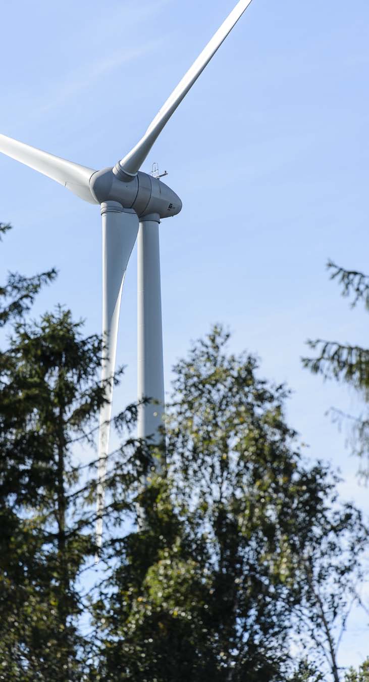 De första nio månaderna, januari-september Produktionen från koncernens vindparker uppgick till 102 533 (111 118) MWh.