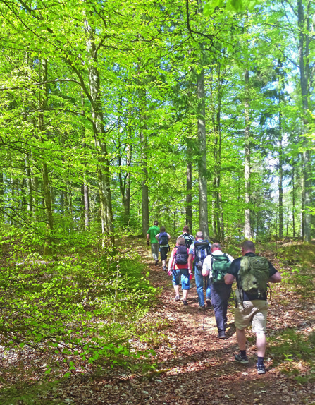 Pilgrimsvandring i majsol från Verum till Vi var elva personer som samlades klockan nio på kyrkbacken i Verum i ett underbart vårväder, ja det kändes nästan som sommar.