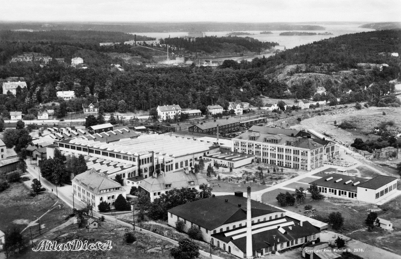 Figur 25 Sickla vid 1900-talets början. Häradsekonomiska kartan visar Sickla just i brytningstiden mellan det gamla och nya. Hammarby sjö har ännu inte sänkts.