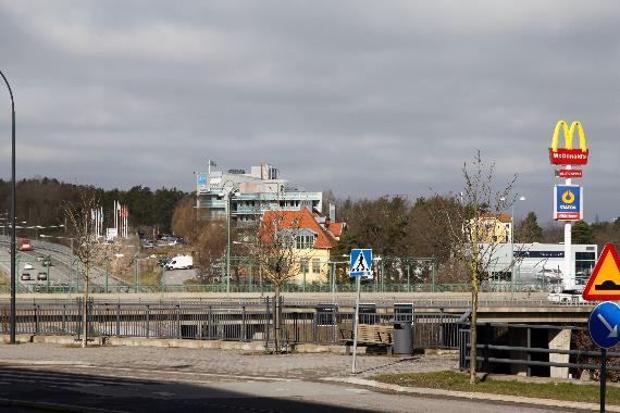 Figur 36 Bevarat äldre skogsparti norr om Värmdöleden.