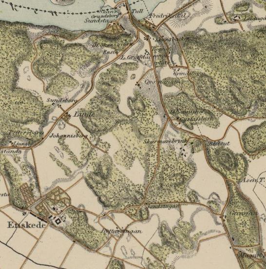 arbetsplats. Under gården fanns många dagsverkstorp, kvarnverksamhet och krogar. Enskede gård liksom många av dess torp har gett upphov till namn på stadsdelar, gator och tunnelbanestation.
