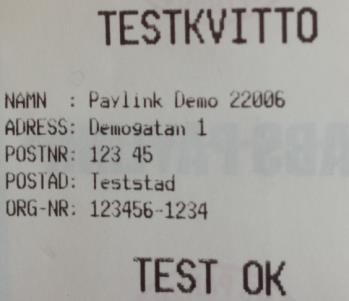 g. Backa ur Wifi-konfigurationsmenyn genom att trycka på terminalens gula korrigering-knapp flera gånger tills följande bild visas: Kontrollera att terminalen är ansluten till Wifi-nätet, se symbolen