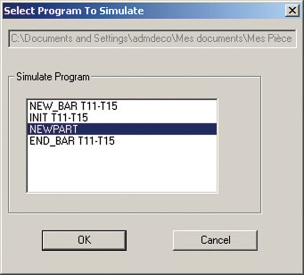 Tips & Trix Denna senaste mapp är den i vilken du tidigare lagrade ditt detaljprogram. Här kan du öppna din detalj, fil.cpd (i detta exempel: "NEWPART.