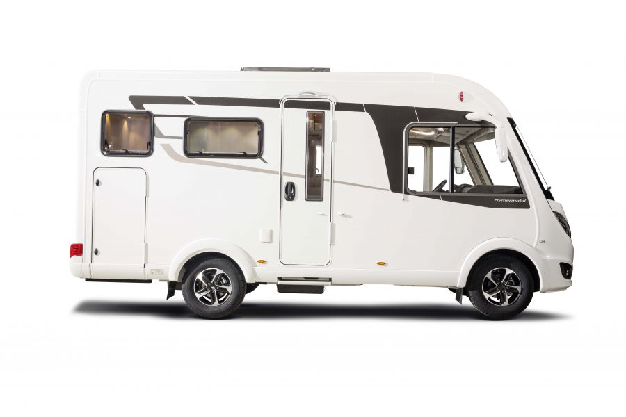 Hymermobil B-klass DynamicLine 588 Sidovy Den nya designen ger Hymermobil B-klass DynamicLine stramare linjer och ett betydligt sportigare utseende Hymermobil B-klass DynamicLine 444 Sidovy Med ett