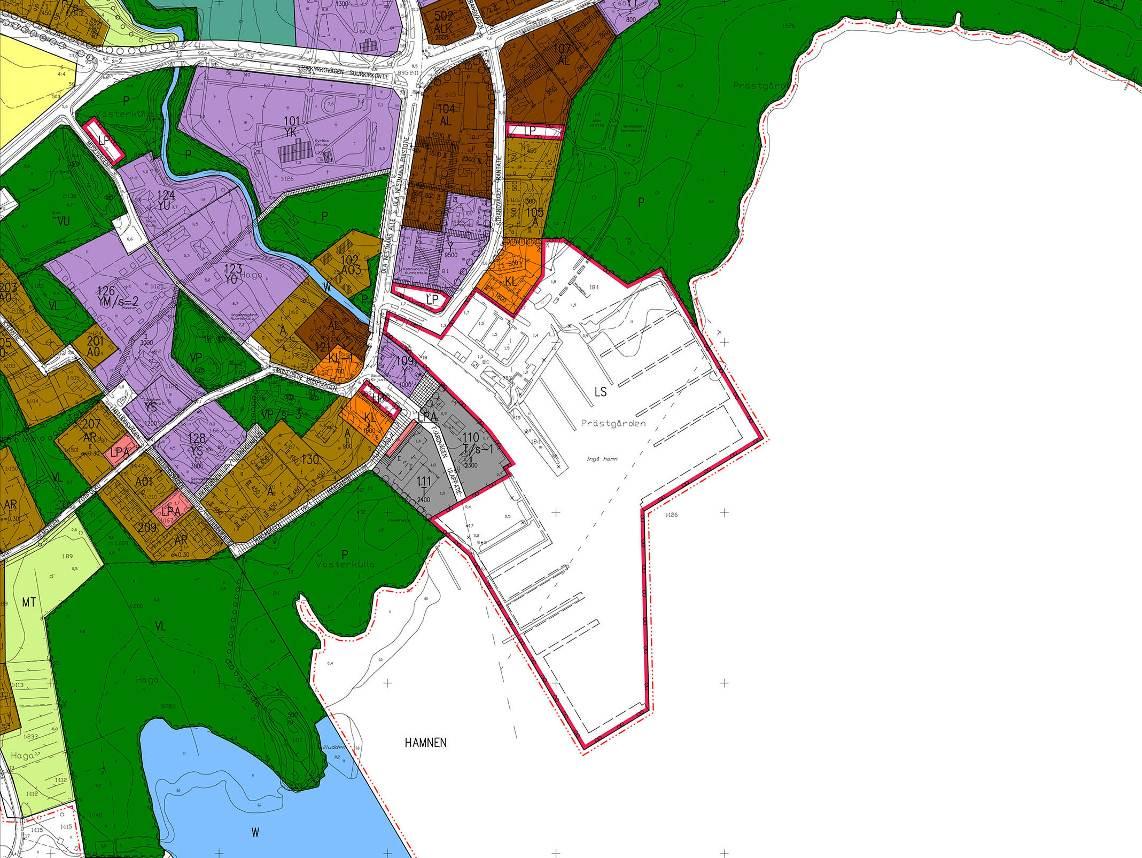 Utdrag ur utastet till strategis delgeneralplan för Ingå 9.