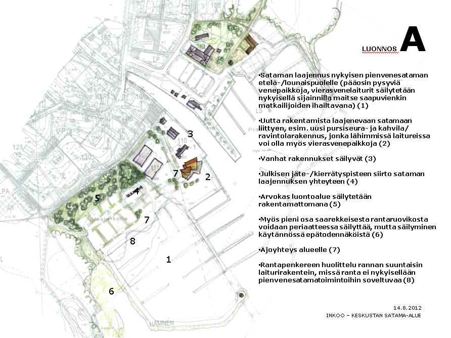 INGÅ KOMMUN Detaljplaneändring för hamnområdet i centrum 8..04 6 MÅL FÖR DETALJPLANEN 6.