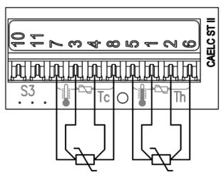 ..42 VDC eller 12...36 VAC 50/60 Hz Matningsspänningen ansluts till plint 108 och 109. Kabeln ledes genom membrantätningen m.h.a. den gula medföljande håltagaren.