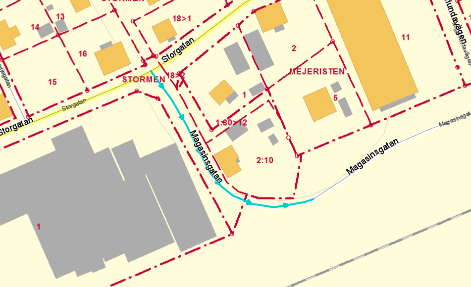 4 0483 2016:00050 Katrineholms kommuns lokala trafikföreskrifter om enkelriktad trafik på Magasinsgatan i Valla; beslutade den 26 maj 2016. Katrineholms kommun föreskriver med stöd av 10 kap.
