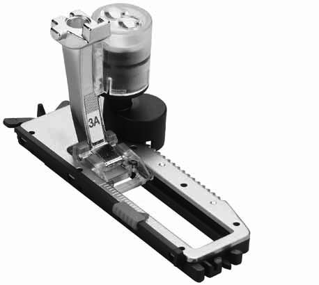 Knapphål 55 Automatiskt nyckelknapphål och avrundat knapphål Knapphålsfot med släde nr. 3A Automatiskt nyckelknapphål och avrundat knapphål nr.